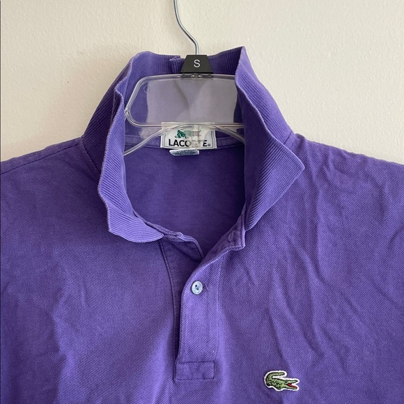 LACOSTE Women’s 1/2 Patron Polo Short Sleeve Shirt in Rich Purple M - Picture 7 of 16